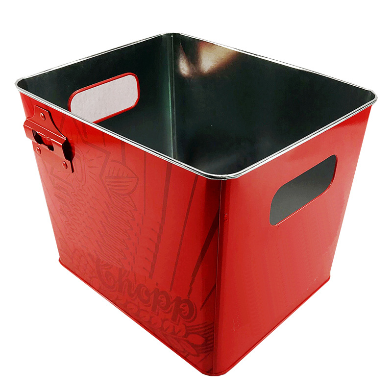 工厂直销方形梯形镀锌铁5-6升敞口啤酒冰桶水桶收纳桶可来图制