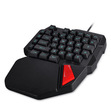 新盟K108机械手感单手键盘枪神王座游戏吃鸡手游左手小键盘ebay