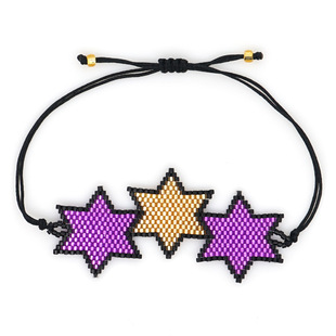 Neue Mode Miyuki Handgewebte Sechseckige Stern Muster Armband display picture 16