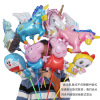 WeChat pushing street drainage activity Small gift 18 -inch cartoon piglet Pei Pei Pig balloon belt pole