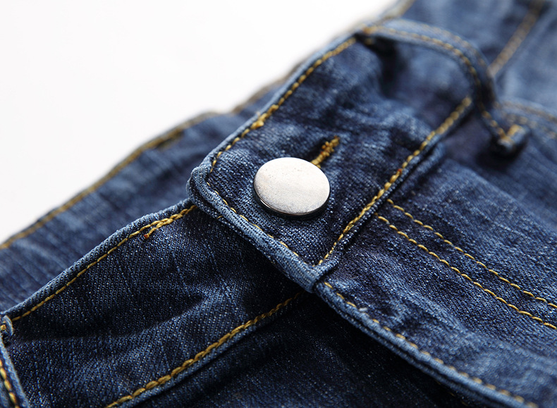 Jeans uomo taglio dritto effetto consumato moda casual_voghion.com