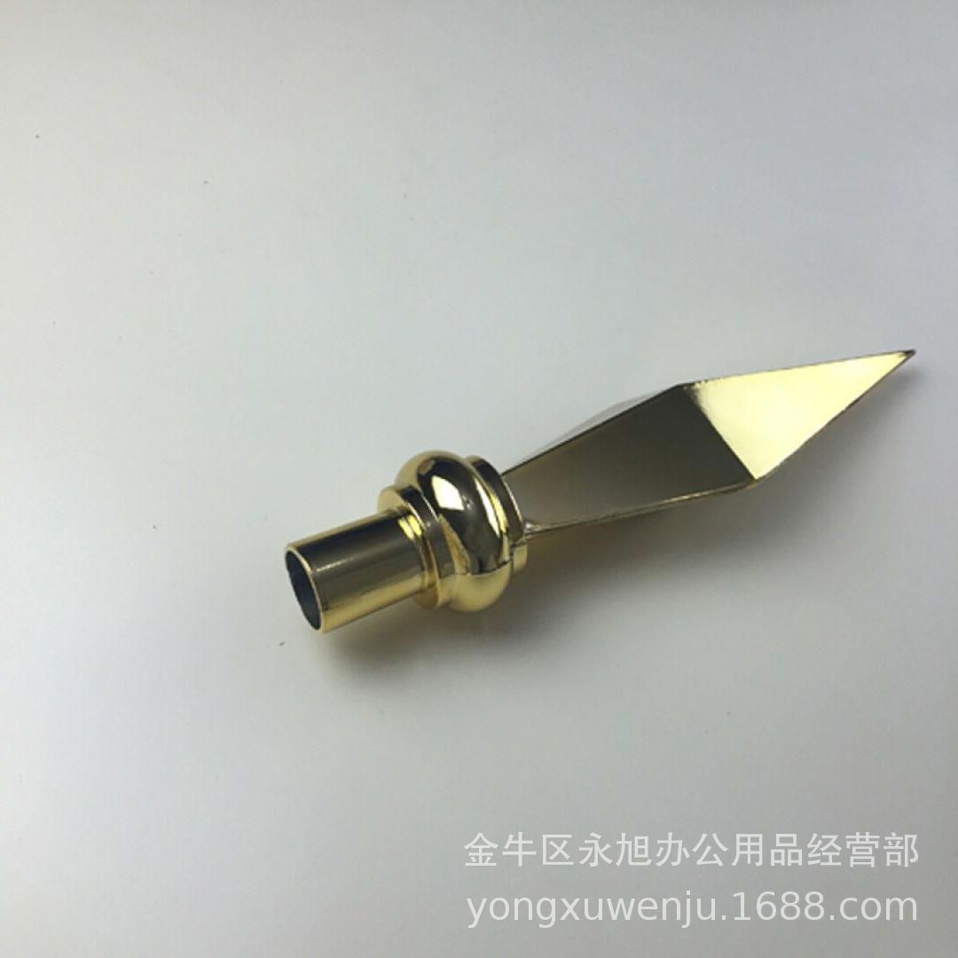 30CM大会礼堂旗枪头 大会议礼堂旗 落地伸缩 旗杆枪头 旗杆配件-阿里巴巴