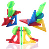 Three dimensional magnetic children's brainteaser, constructor, toy, set, in 3d format