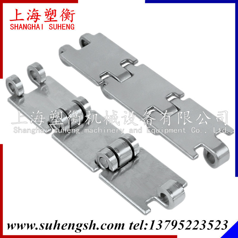 SS803-K175不锈钢链板小型金属平顶链44.5宽不锈钢单铰直行链板