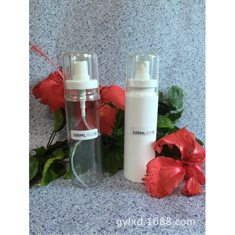 100ML白色卡口瓶  配白色卡口喷雾  透明罩