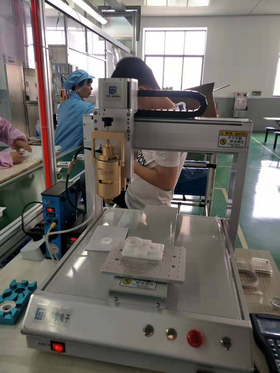 3C智能开关面板人脸识别指纹门禁触摸屏防水热熔胶密封胶代点胶