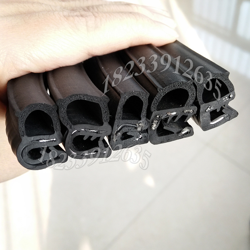 机柜门防水橡胶条电气柜三复合密封条三元乙丙自夹钢丝钢带芯胶条