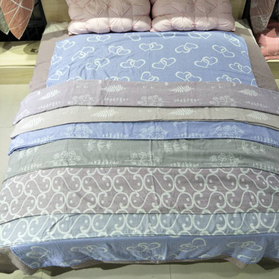 薄款毛巾被兩雙層紗布棉成人柔軟直銷單人蓋毯夏涼空調被全棉