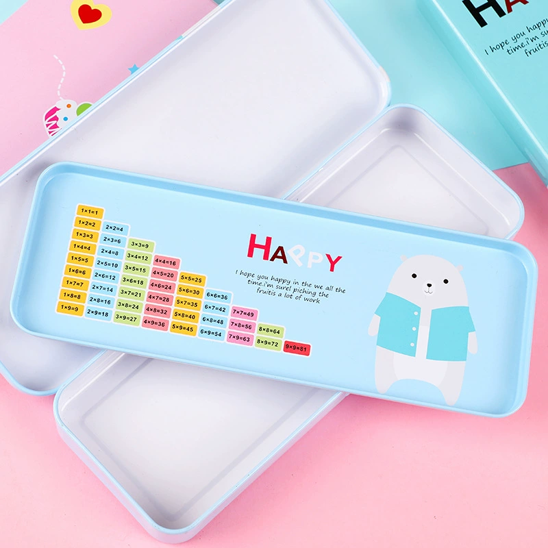 Pencil case for pencils, universal tin box, stationery
