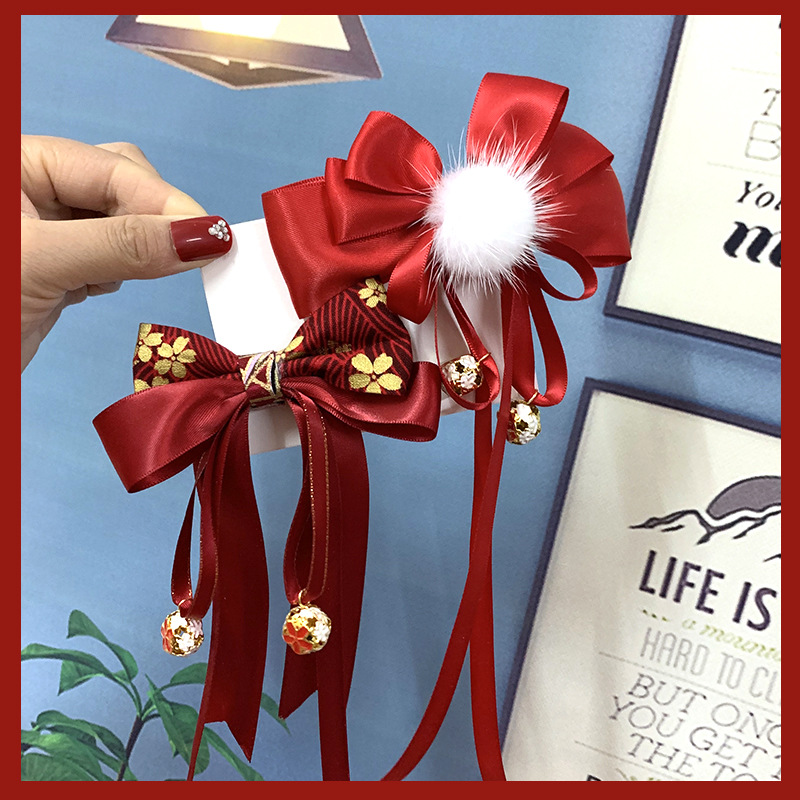 Chinese Children New Year's Greeting Hair Clip display picture 2