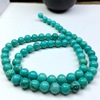 Turquoise green round beads, accessory, natural water, wholesale, handmade