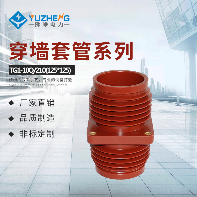 供应10kv环氧树脂高压穿墙套管TG2-10Q/210(152*152)环网柜