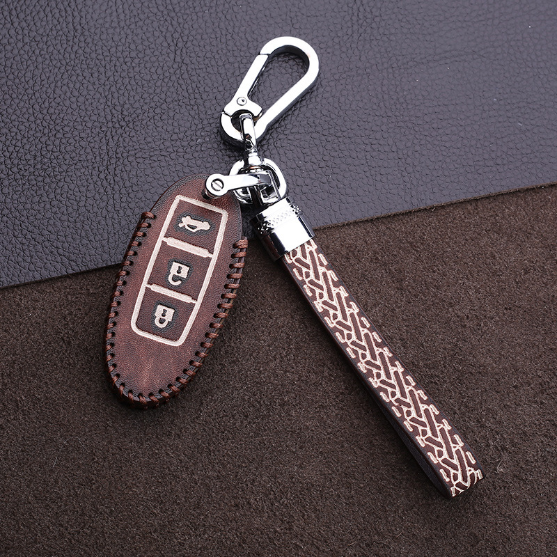 Infiniti key case Q50L Car Q60ESQ genuine leather Q70 Buckle QX50 shell QX60QX70 Key sets female