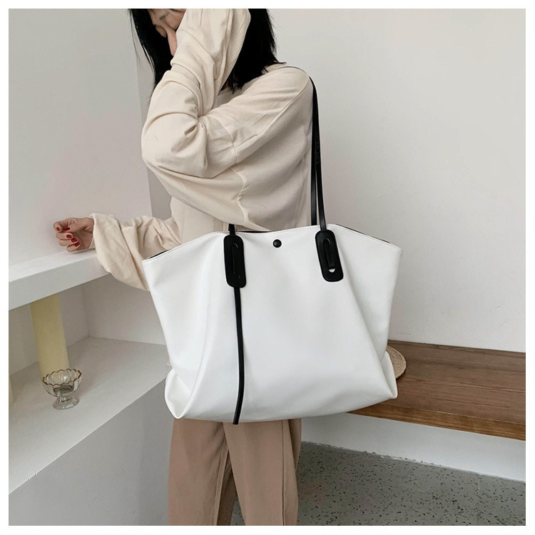 Autumn and winter soft surface big bag 2019 new trendy Korean textured shoulder bag large capacity fashion tote bagpicture7