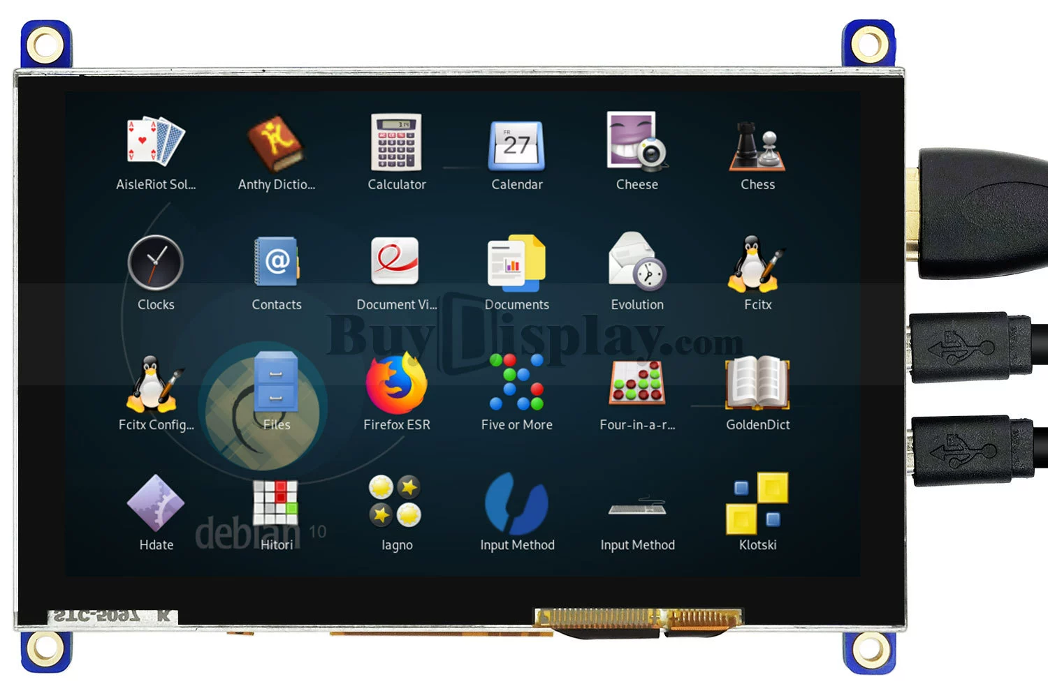 5-дюймовый TFT LCD цветной дисплей 800x480 с платой управления HDMI/опциональный сенсорный экран