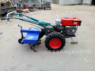 一机多用犁地机现货促销 12马力手扶旋耕机 手推式拖拉机