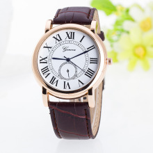 直播爆款 商务大气男士手表 刚化璃镜面简约石英表罗马数字