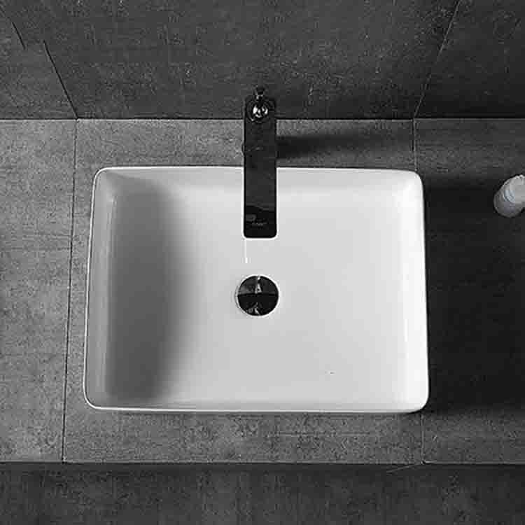 Hotel delgada mesa lateral lavabo rectangular lavabo del hogar Cuenca del arte balcón lavabo de cerámica