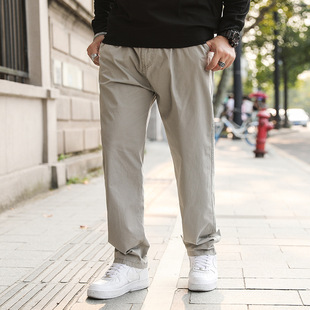 Autumn new men's casual pants overalls loose size elastic waist sports pants B26P45
