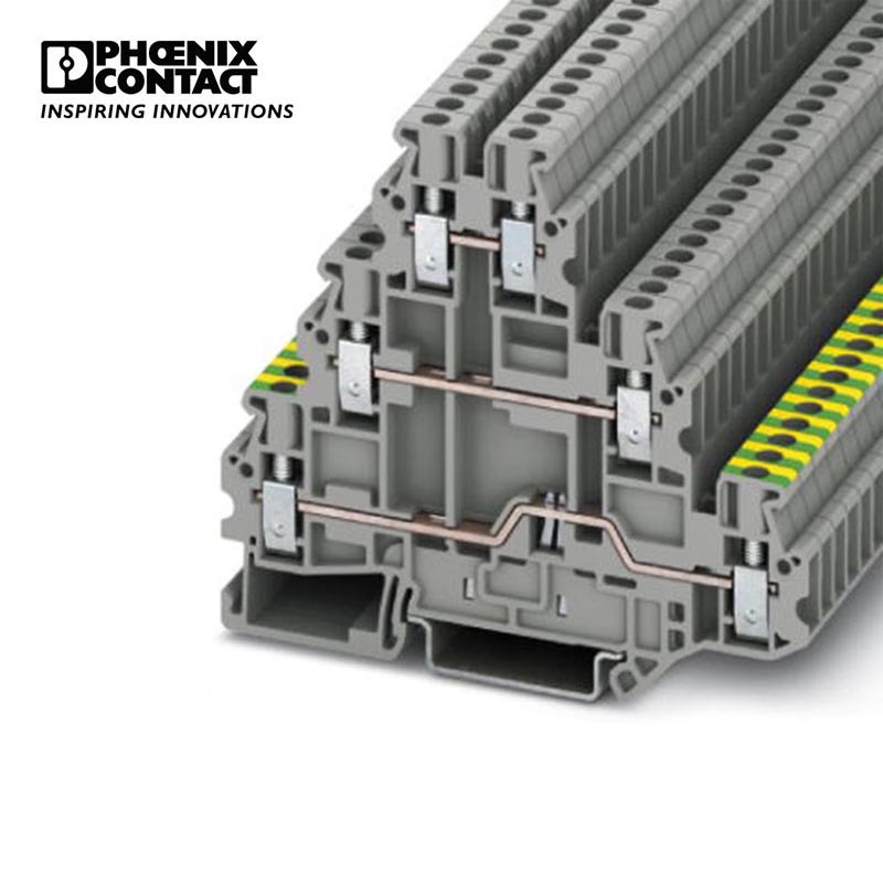 菲尼克斯接地端子 - UT 2,5-PE/L/L -3214301-50一包50个