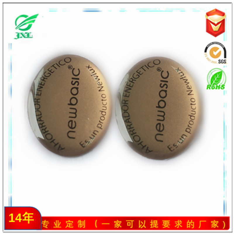 厂家供应精品推荐滴胶贴纸彩色标贴滴胶贴纸来图来样定制产品标牌|ru