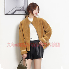 韩版颗粒羊皮羊剪绒大衣女中长款2019冬装新款羊剪绒复合皮毛外套