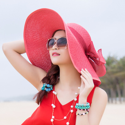 Sombrero para el sol de las mujeres protección solar protección UV sombrero de verano moda protección solar sombrero de paja estilo coreano versátil moda sombrero de paja al aire libre