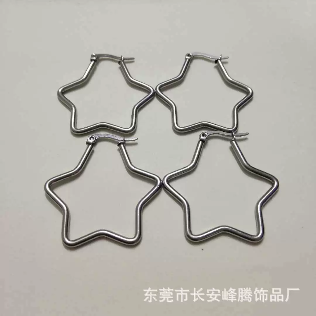 Ф fashionable earrings stainless steel, European style