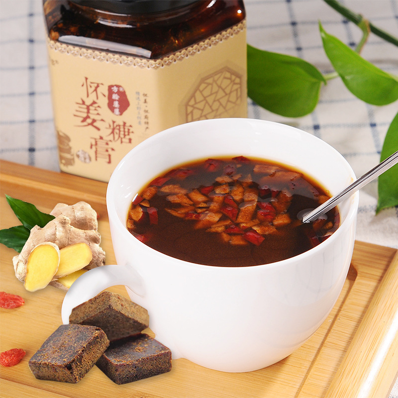 廠家oem貼牌定制懷姜糖膏 懷慶博愛紅棗紅糖姜茶 紅糖枸杞姜棗茶