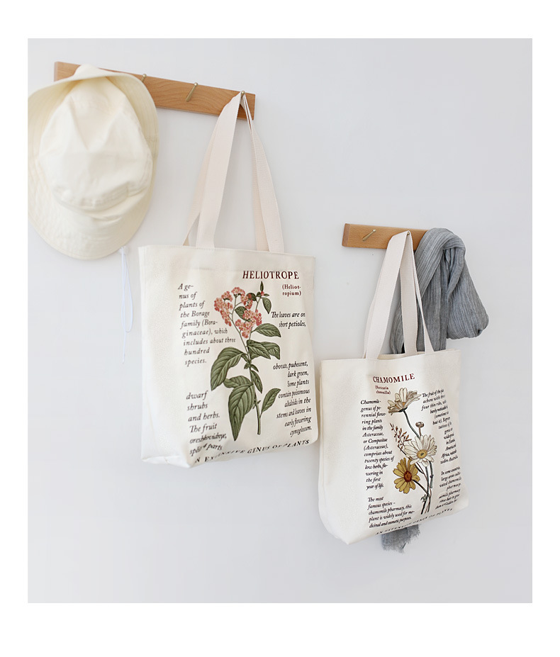 Women's Classic Style Flower Canvas Shopping Bags display picture 3