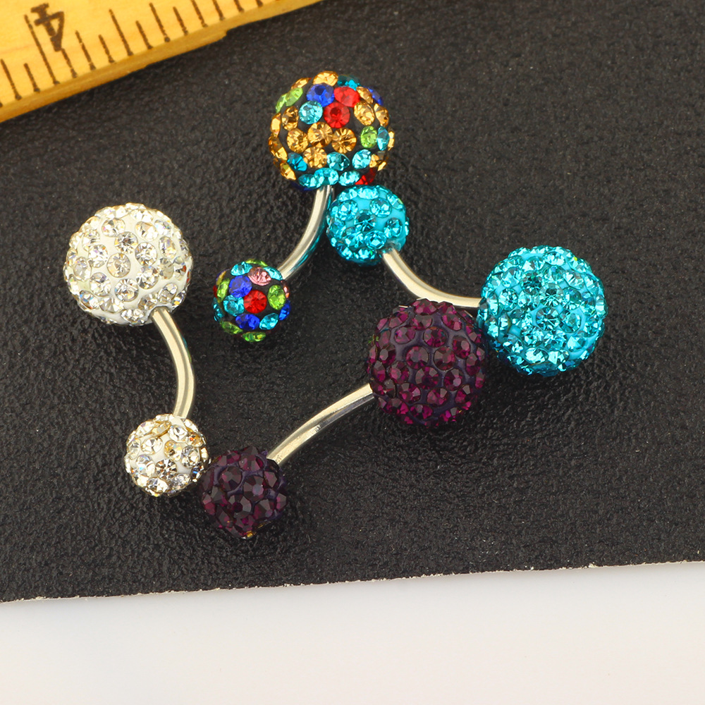 Amazon Hot Sale 4-8 Piece Stainless Steel Clay Belly Button Rings Set - Body Piercing Jewelry detail image 21