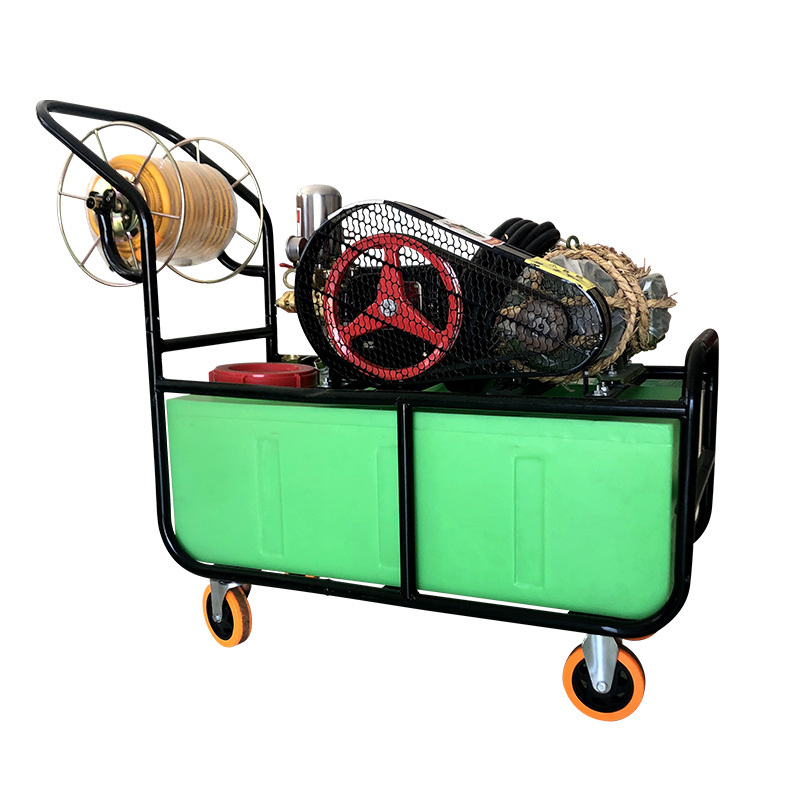 100L granja de cerdos de uso común lavadora de alta presión máquina de desinfección granja carro pulverizador lavadora equipo de cría