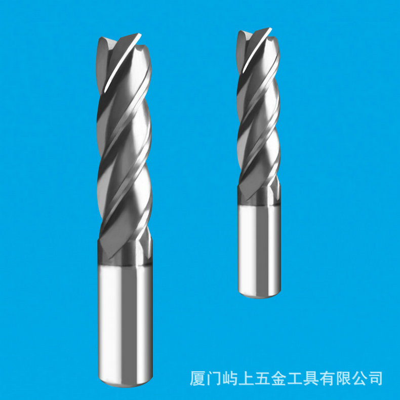 厂家供应高硬度4刃螺旋铣刀 硬质合金4刃螺旋铣刀 立铣刀