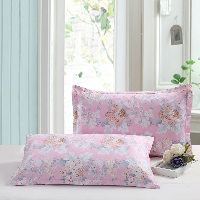 厂家直销 纯棉枕套全棉斜纹印花枕头套48x74微商代理批发一件代发|ru