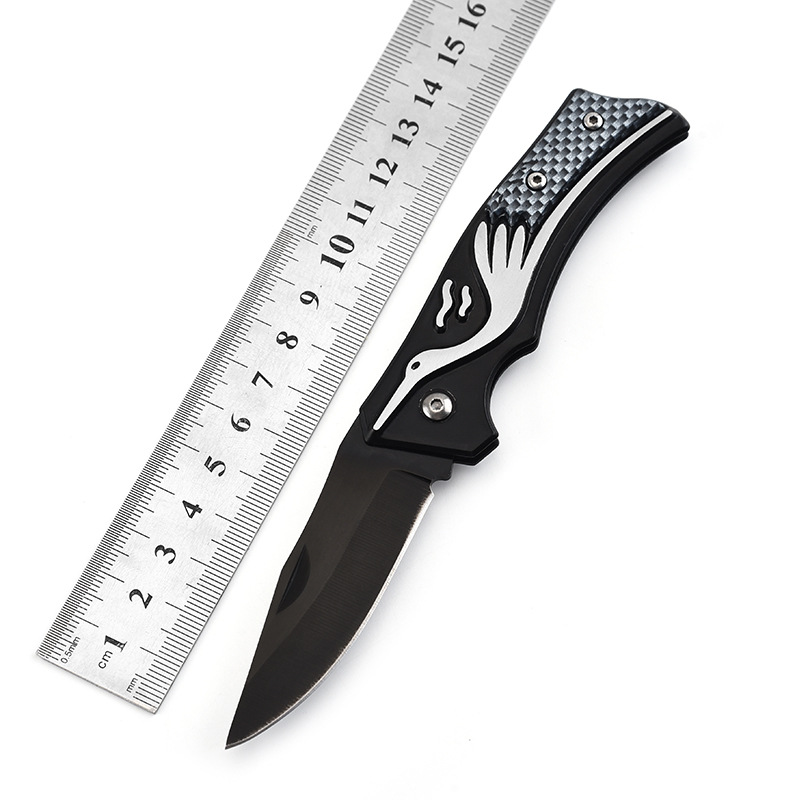 厂家直供不锈钢折叠刀 户外迷你折刀 求生刀防身战术刀野营小刀