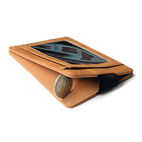 Korean version cross-border elastic band card holder creative wallet men's driver's license card holder card holder PU coin purse hot sale