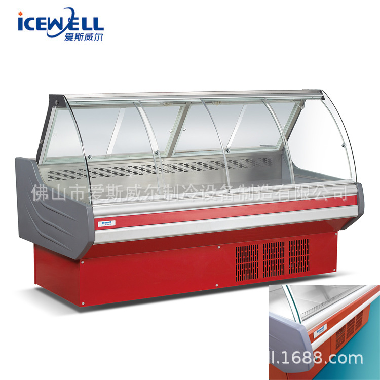 爱斯威尔促销新款熟食保鲜柜 风冷周黑鸭鸭脖柜卤菜柜卧式点菜柜
