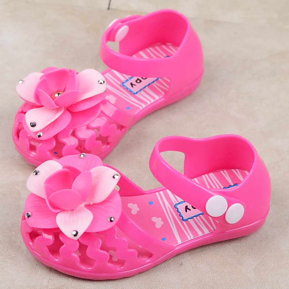 girls plastic sandals
