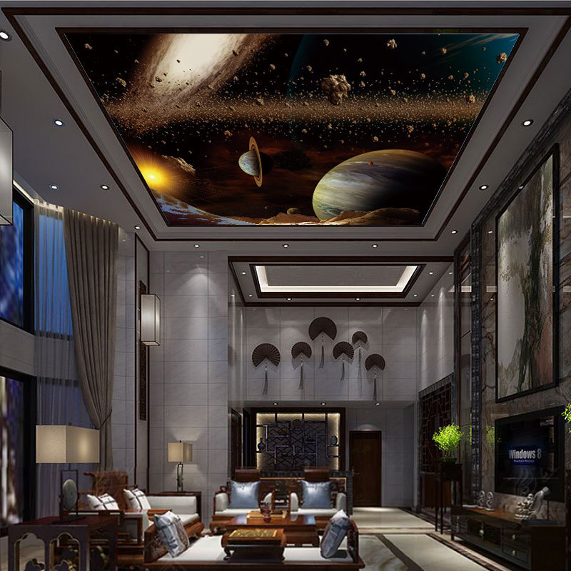 梦幻星空3d立体电视背景墙壁纸壁画KTV墙纸 简约现代客厅卧室墙布