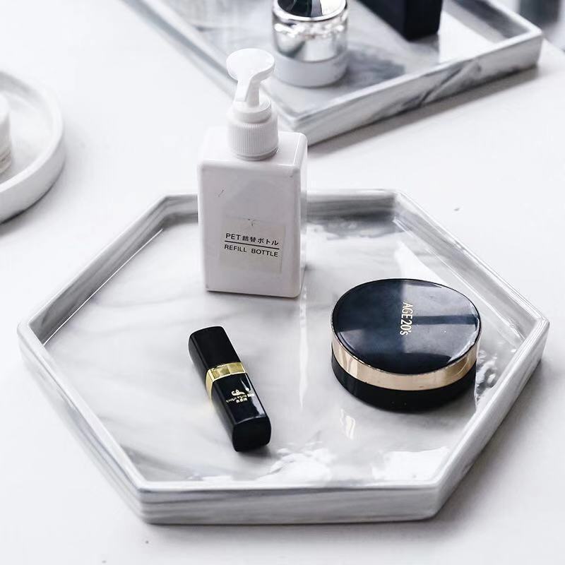 Nordic ins Creative Simple Marble Pattern Ceramic Plate Rectangular Plate Home Hotel Storage Jewelry Plate Tray Nordic ins Creative Simple Marble Pattern Ceramic Plate Rectangular Plate Home Hotel Storage Jewelry Plate Tray