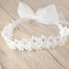 Children's hair accessory, headband from pearl for bride