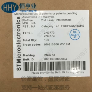 Поставка 2N3773 TO-3 биполярный транзистор универсальный NPN ST/ST Италия оригинал в наличии