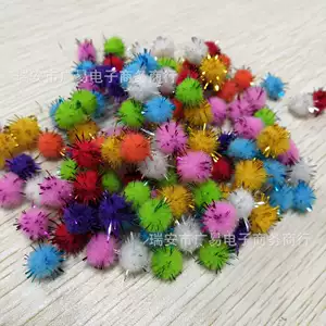 Diy Meilao разноцветные смешанные плюшевые шарики из полипропилена, высокоэластичные цветные луки, аксессуары для одежды ручной работы для детского сада