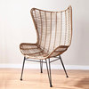 定制 户外藤椅沙发 设计庭院阳台室内单人靠背创意休闲藤编椅|ru