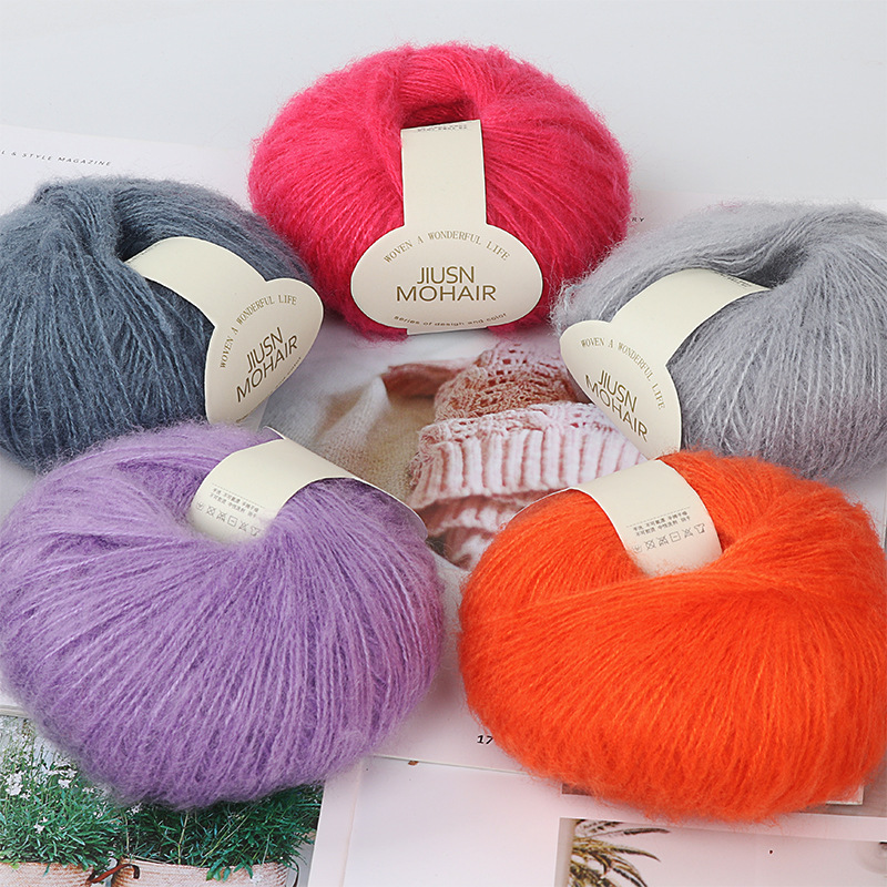 Nine-color bird mohair handmade diy croc...