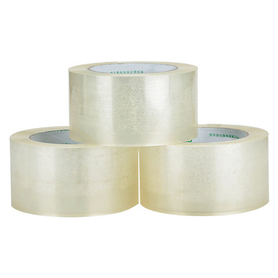 得力30214透明宽胶带 普透封箱胶带 胶布48mm*150y*45um(6卷/筒)