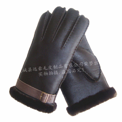 winter keep warm glove Fur one Sheepskin Coating men and women