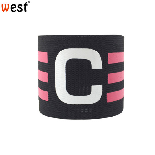 New football match captain's armband, pasted and wrapped, nylon elastic logo