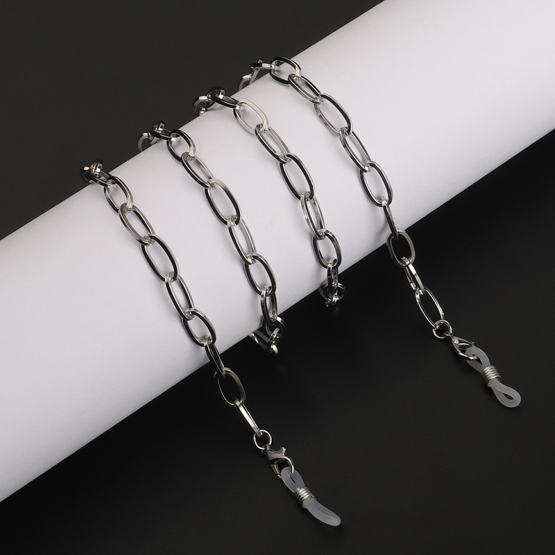 Steel color thick stainless steel chain sunglasses chain non-fading color retention non-slip chain glasses chain Steel color thick stainless steel chain sunglasses chain non-fading color retention non-slip chain glasses chain