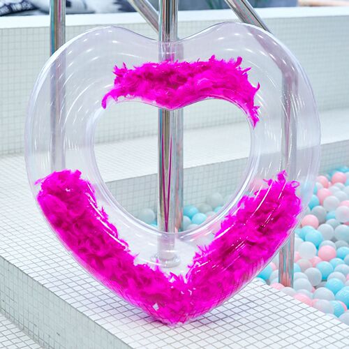 Supply ins fully transparent swimming ring sequined transparent swimming ring sequined armpit swimming ring